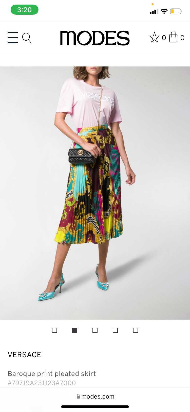 Versace Baroque Montage Voyage Print Set Midi Skirt Kylie Jenner