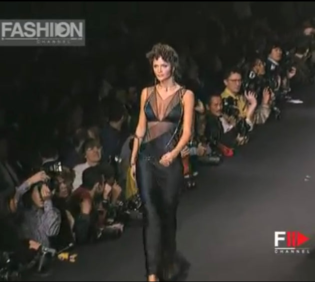SO RARE & INSANELY STUNNING KARL LAGERFELD Silk Dress Runway