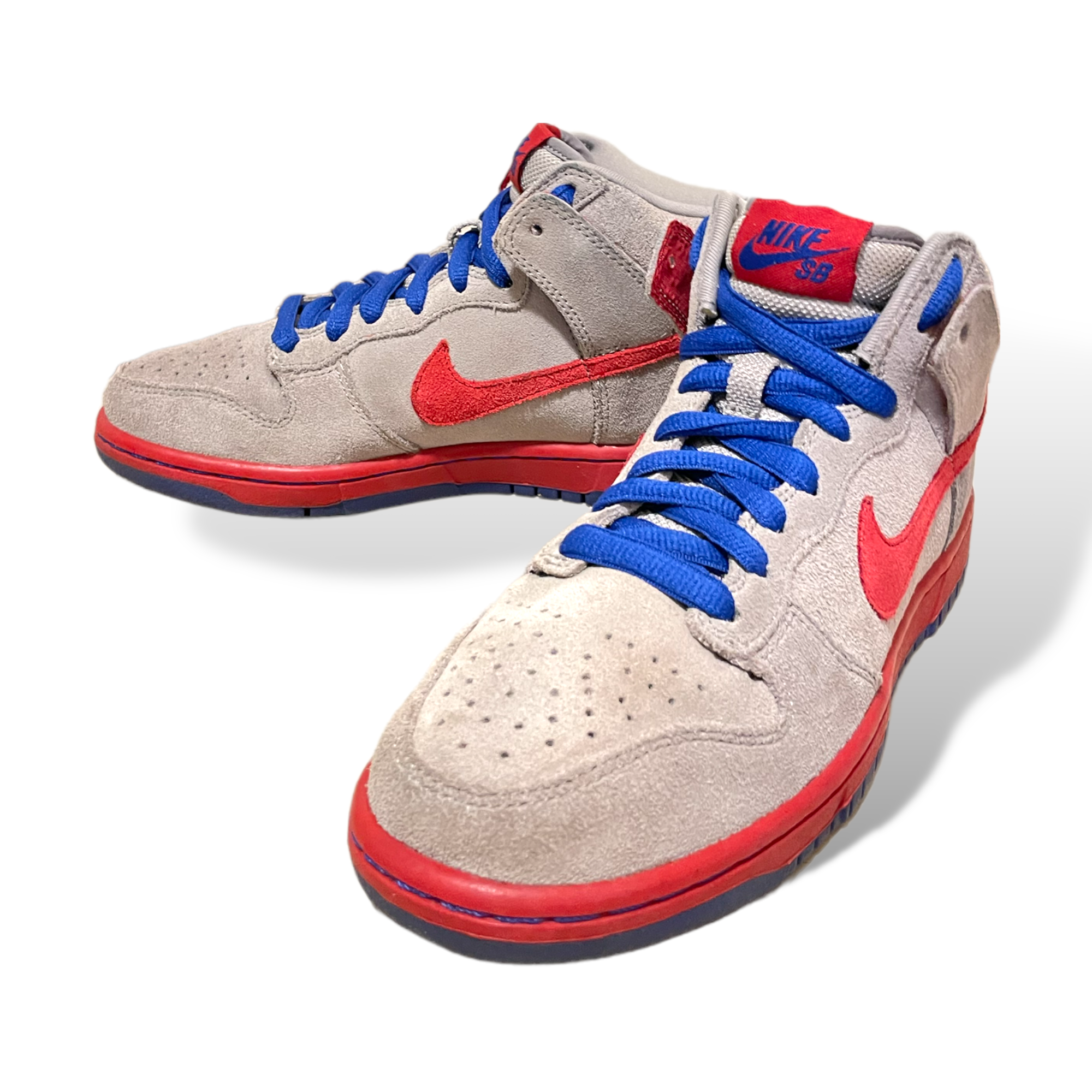 Nike SB Dunk High Medium Grey Varsity Red Old Royal