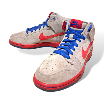 Nike SB Dunk High Medium Grey Varsity Red Old Royal - photo 10 of 11