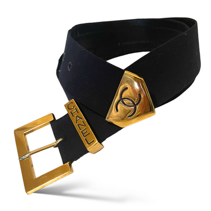 Chanel Vintage CC Logo Fabric Belt Circa Spring 99’ - main product photo