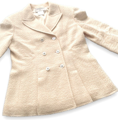Vintage Chanel Cream Tweed Blazer - photo 5 of 11