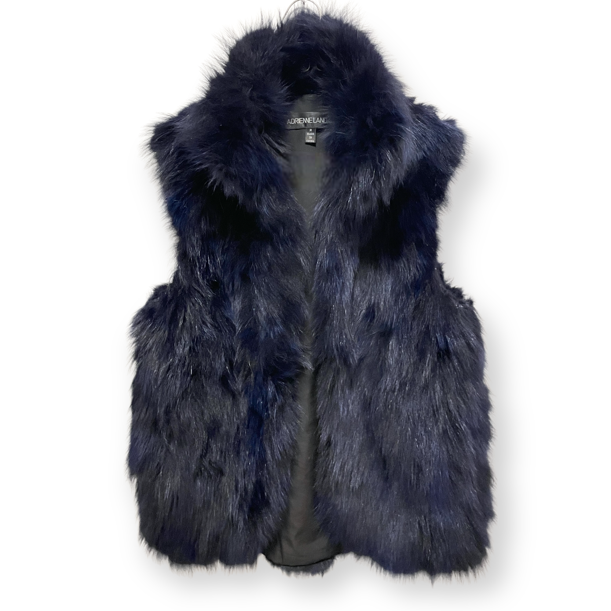 Blue hot sale fur vest