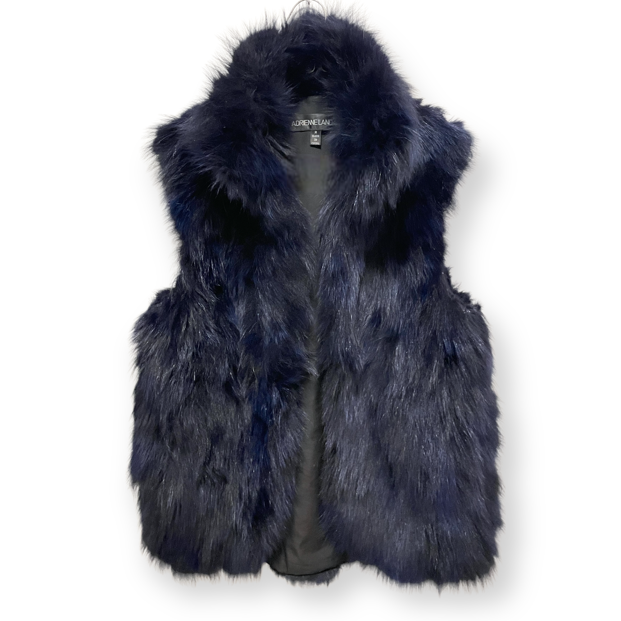 ADRIENNE LANDAU Blue Fur Vest