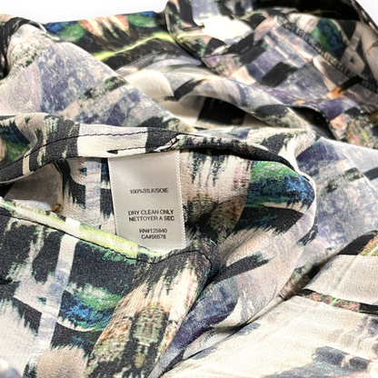 Intermix Purple Printed 100% Silk Shorts - photo 10 of 10