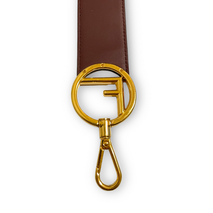 Fendi Red Snakeskin F Logo Bag Strap with Gold & Silver Hardware - photo 5 of 11