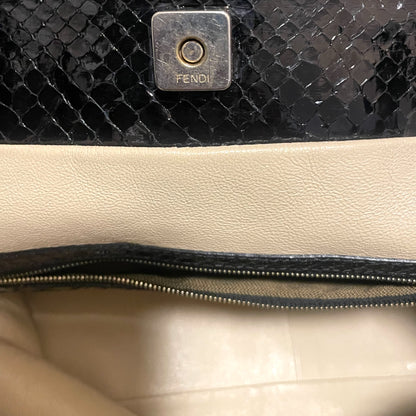 Fendi Vintage Exotic Twins Tote in Black Genuine Python - photo 10 of 17