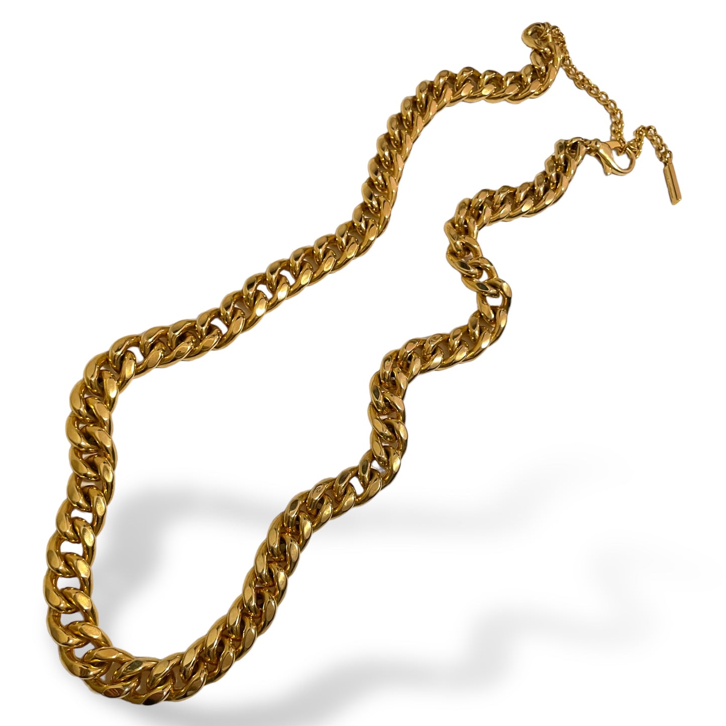 DOLCE & GABBANA Gold-Tone Miami Cuban Chain Belt |Size: 39”|