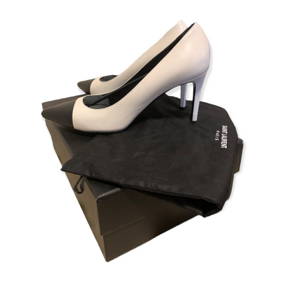Saint Laurent YSL Porcellana/Nero Pumps - photo 3 of 11