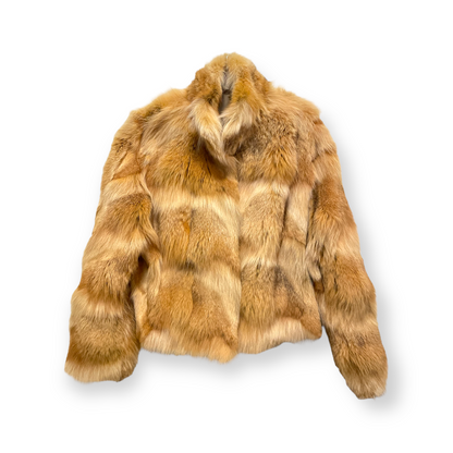 Real Fur Coat in Shades of Tan & Cognac - photo 8 of 9