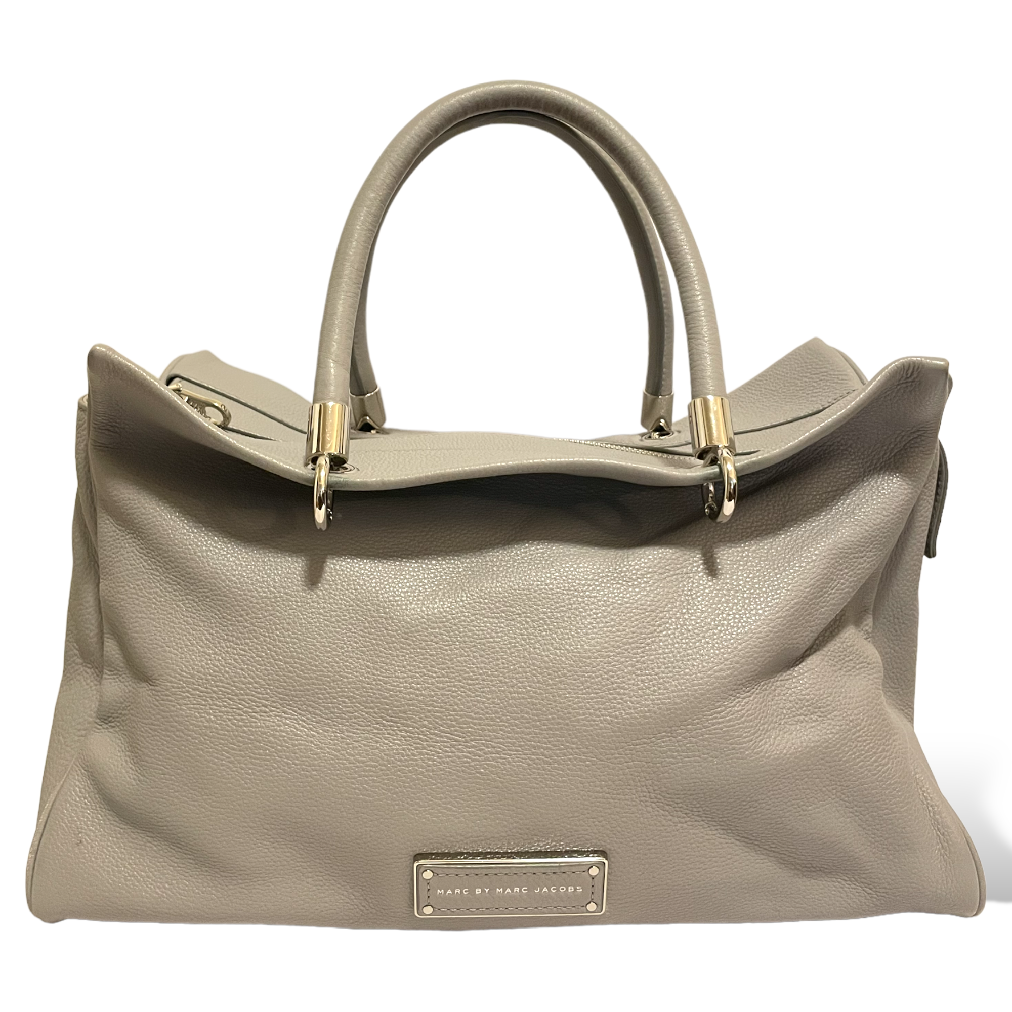 Marc By Marc Jacobs Too Hot To Handle Heather Grey Leather Tote