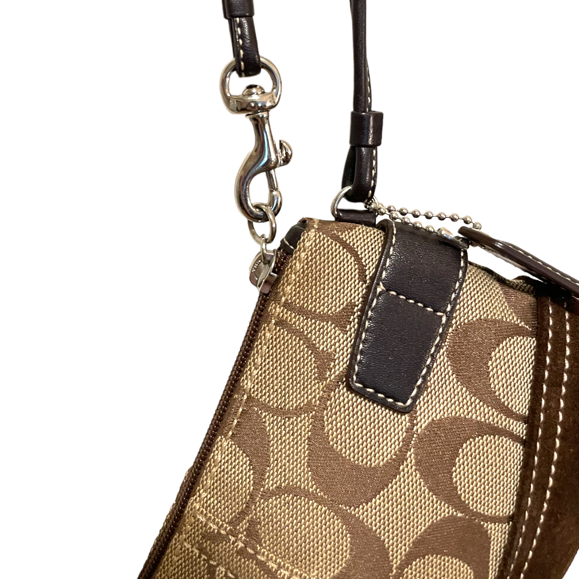 Coach Monogram Small Shoulder Bag & Monogram Wristlet