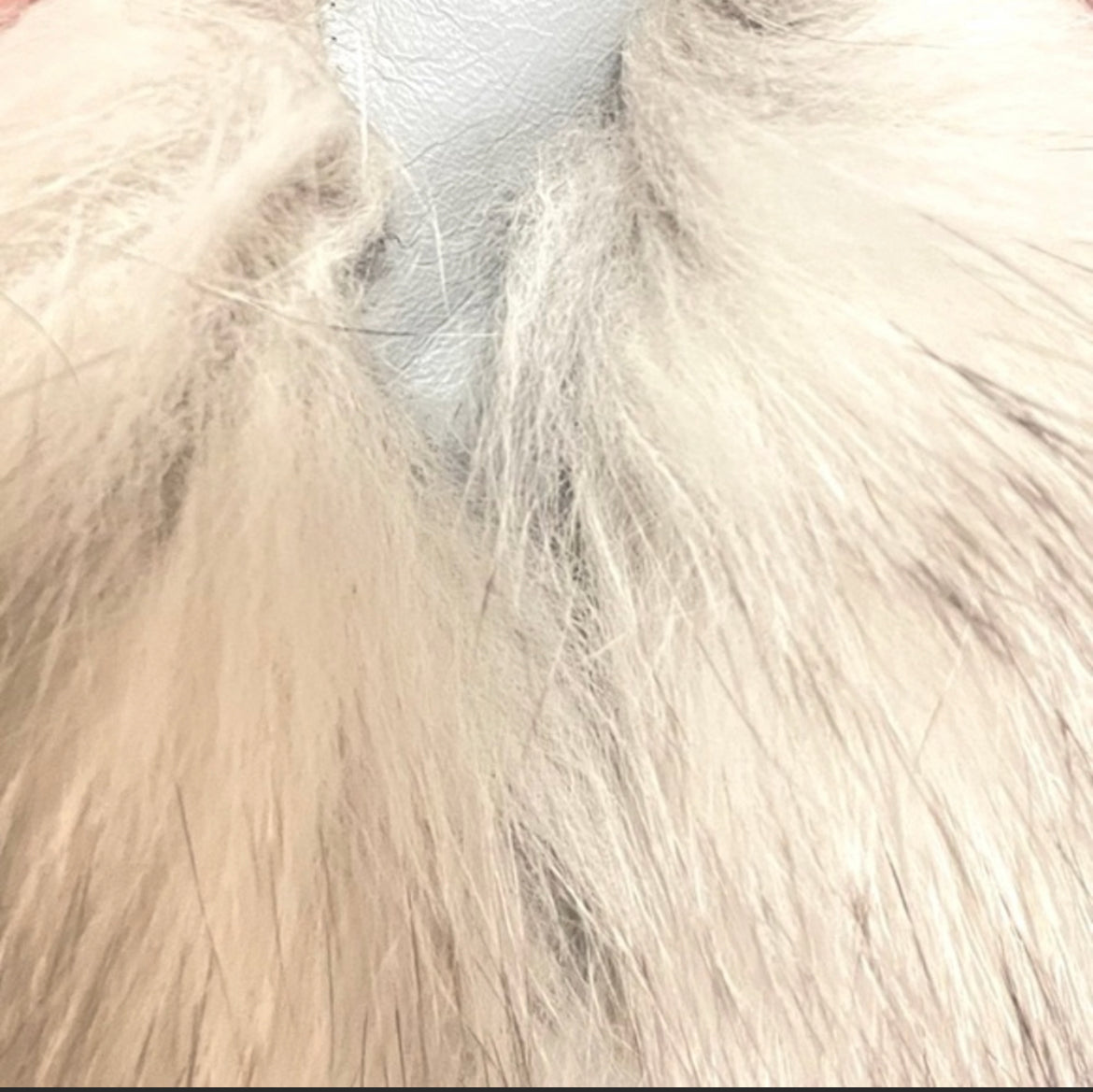 SAGA FOX Blue Fox Fur Jacket |Size: Medium|