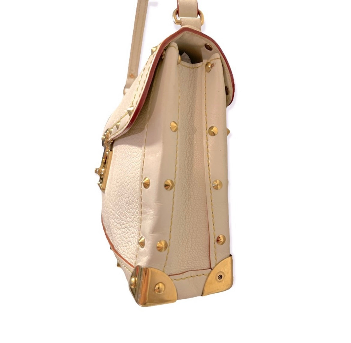 LOUIS VUITTON Suhali L'aimable Leather Shoulder Bag Off White