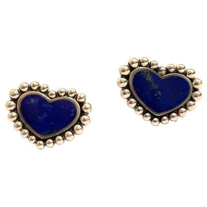 Lagos Lapis Lazuli Maya Heart Stud Earrings - photo 5 of 6