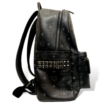 Men’s MCM Blk/Gry Monogram Stark Side Studs Backpack in Visetos - photo 15 of 16