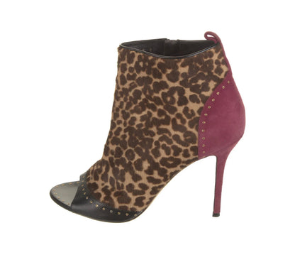 Salvatore Ferragamo Calf Hair Animal Print Ankle Booties - photo 6 of 9