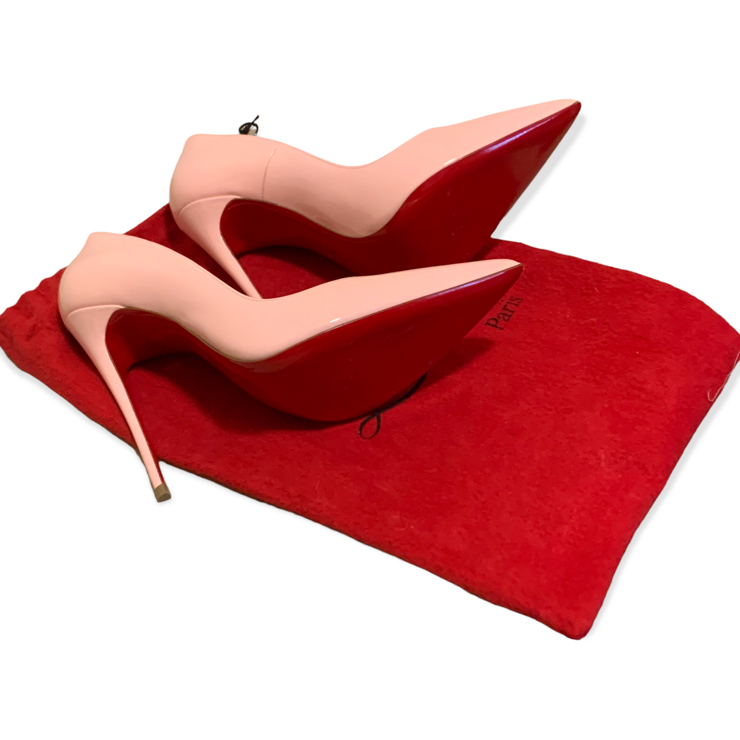 Christian Louboutin Baby Pink Patent Leather So Kate 120 Pumps | Size: 38.5 |
