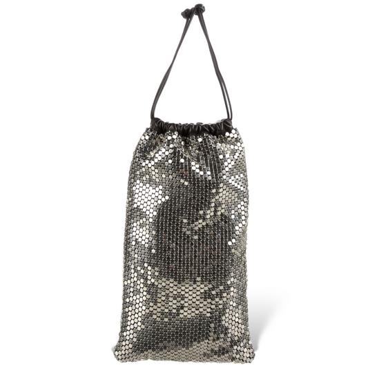 ALEXANDER WANG Chainmail Leather Clutch / Dust Bag