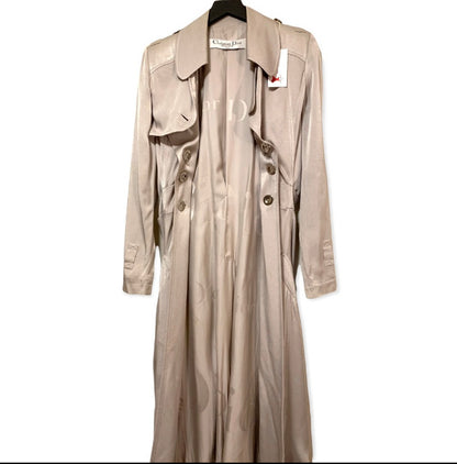 S/s 2004 Christian Dior by John Galliano Silver Satin Trench Coat Jacket - photo 12 of 13