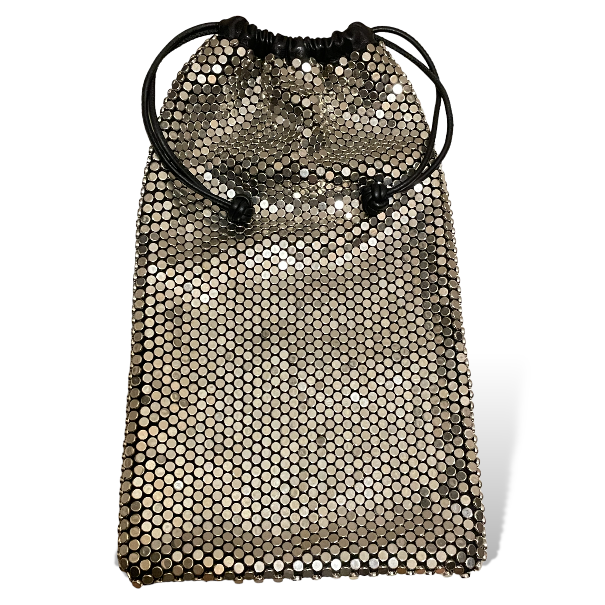 ALEXANDER WANG Chainmail Leather Clutch / Dust Bag