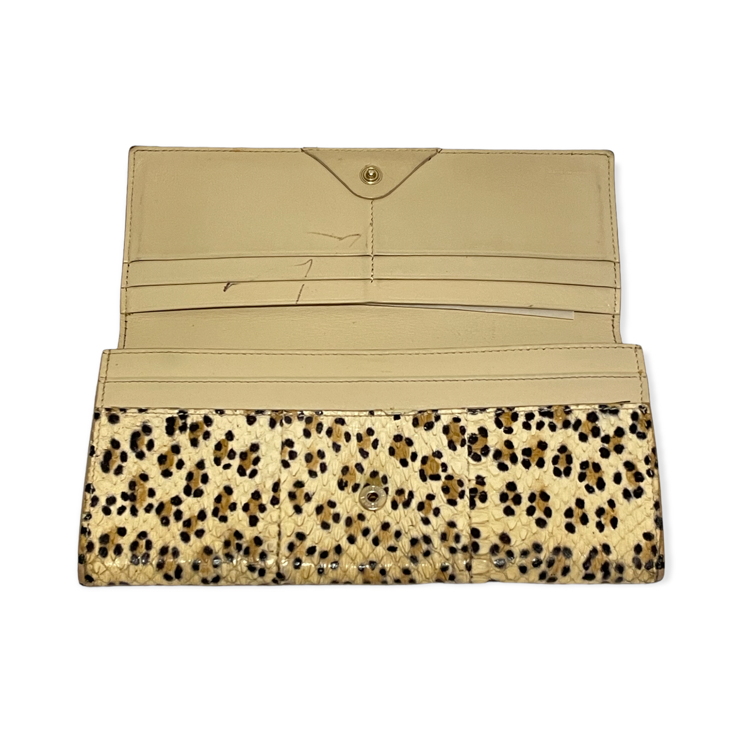Super RARE Vintage Fendi Python Leopard Print Wallet