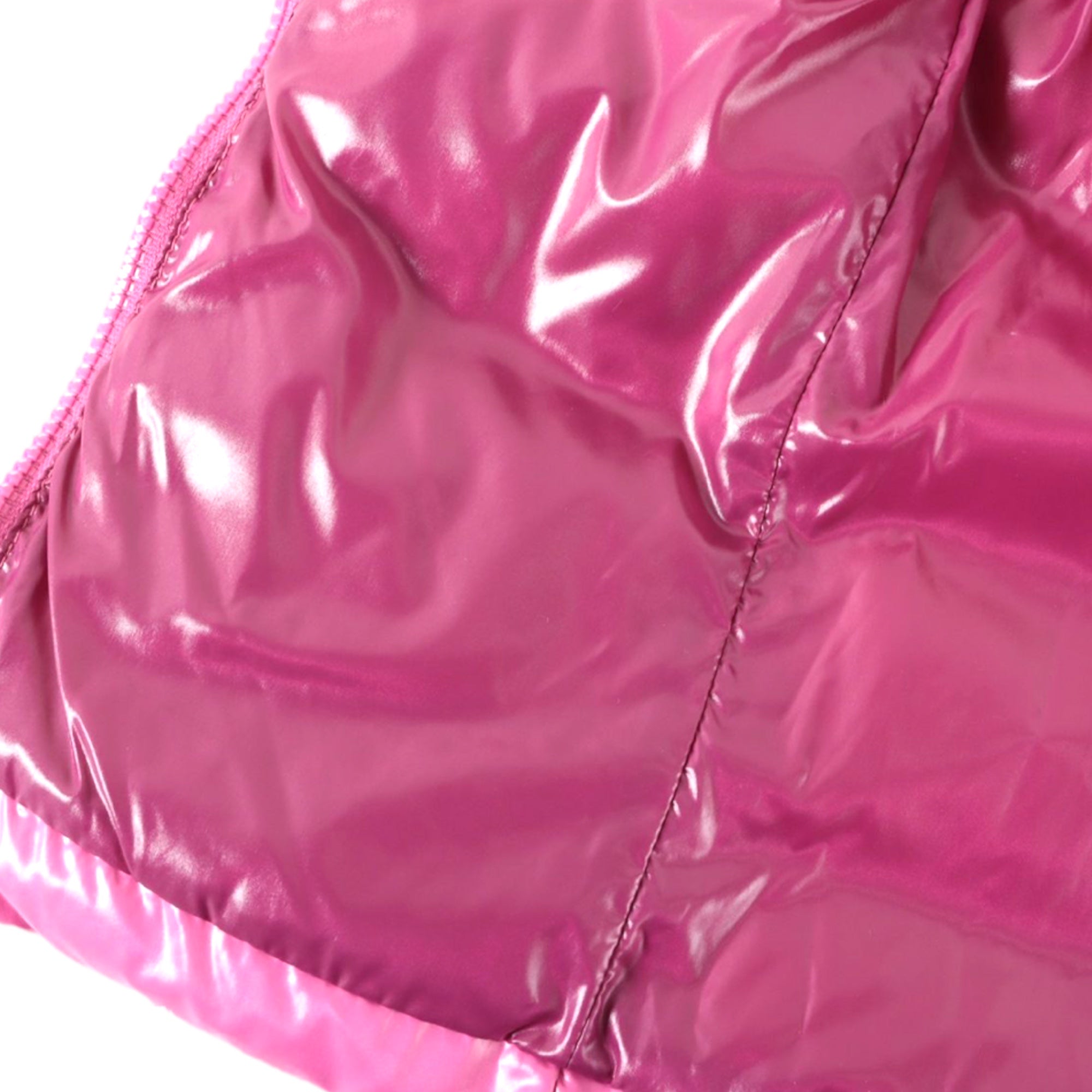 MONCLER Ghany 09 Nylon Pink Down Vest |Size:0|