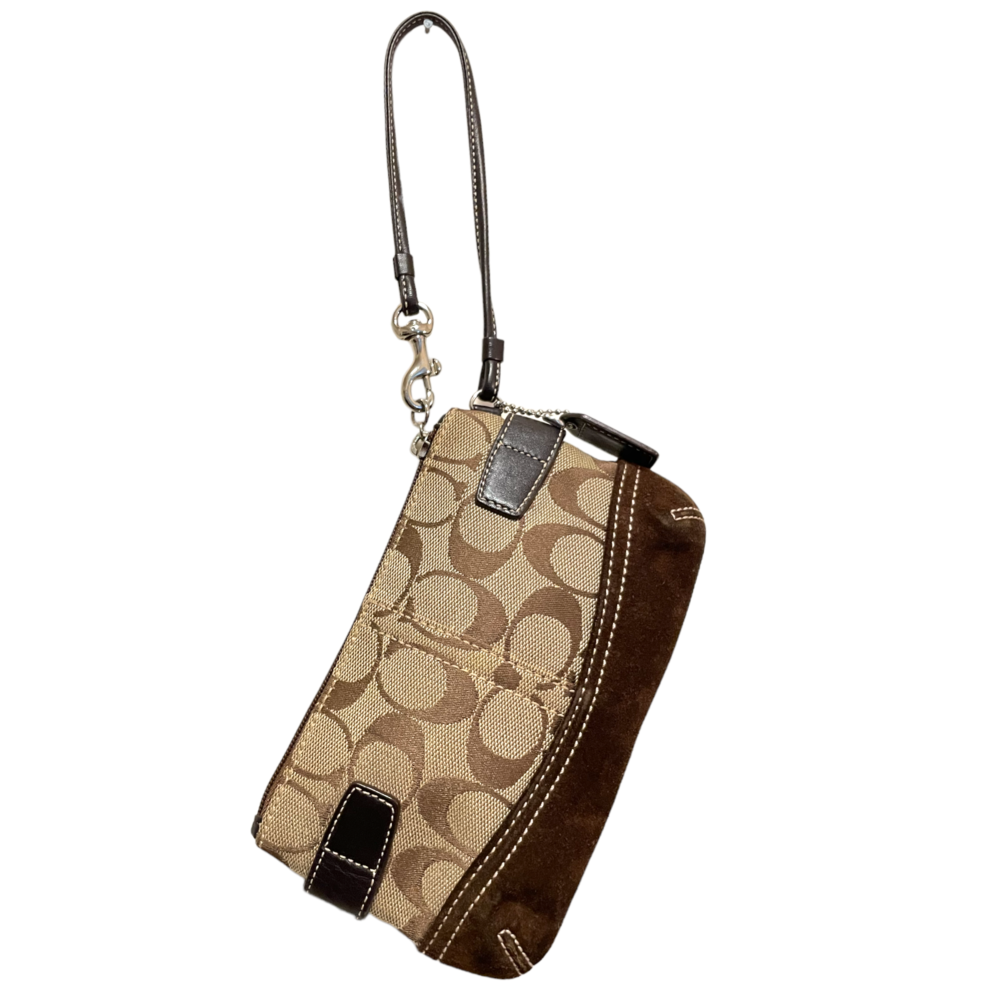 Coach Monogram Small Shoulder Bag & Monogram Wristlet