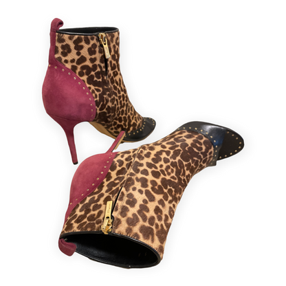 Salvatore Ferragamo Calf Hair Animal Print Ankle Booties - photo 5 of 9