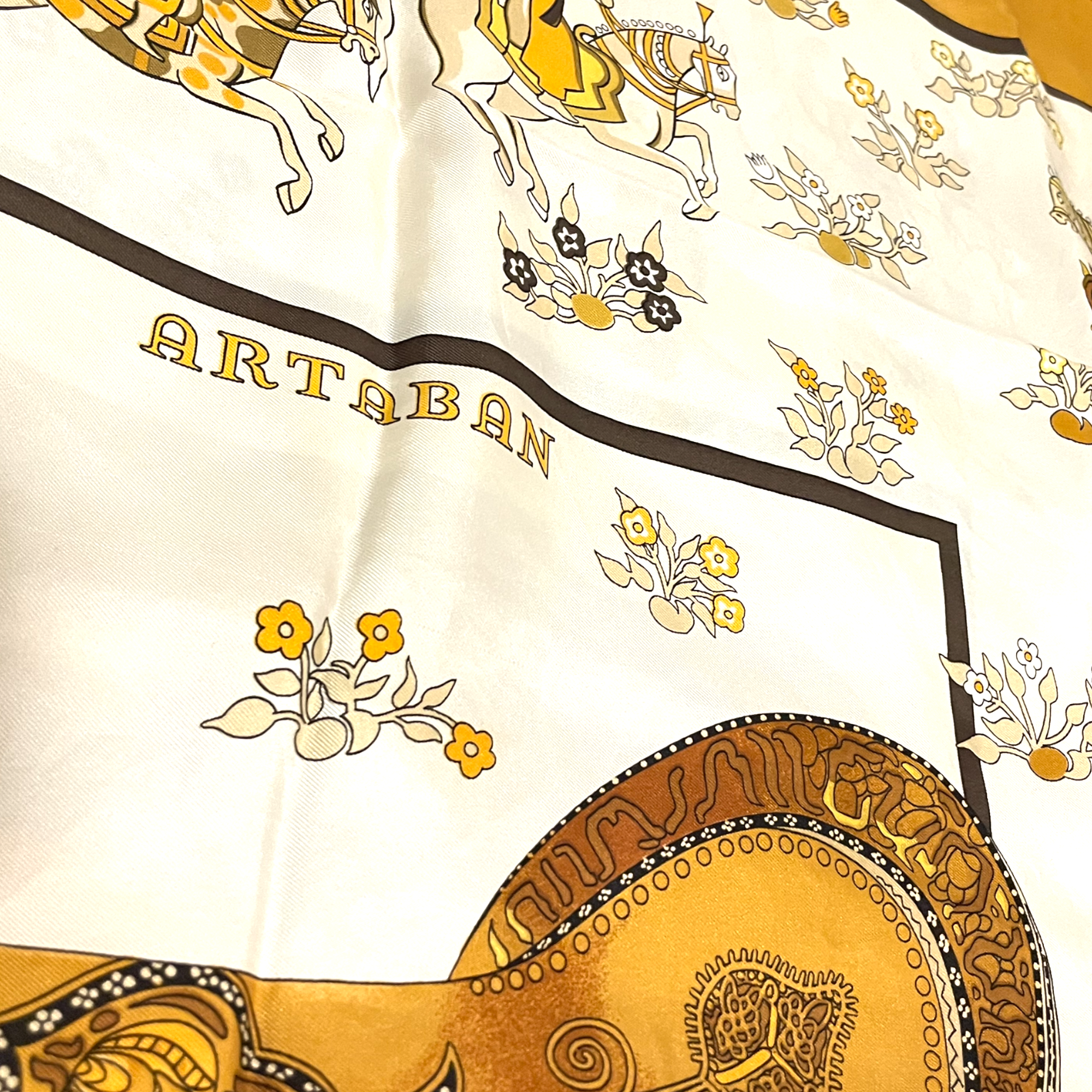 HERMÈS Paris Arabian Nights Silk Scarf Size: | 35” x 35” |