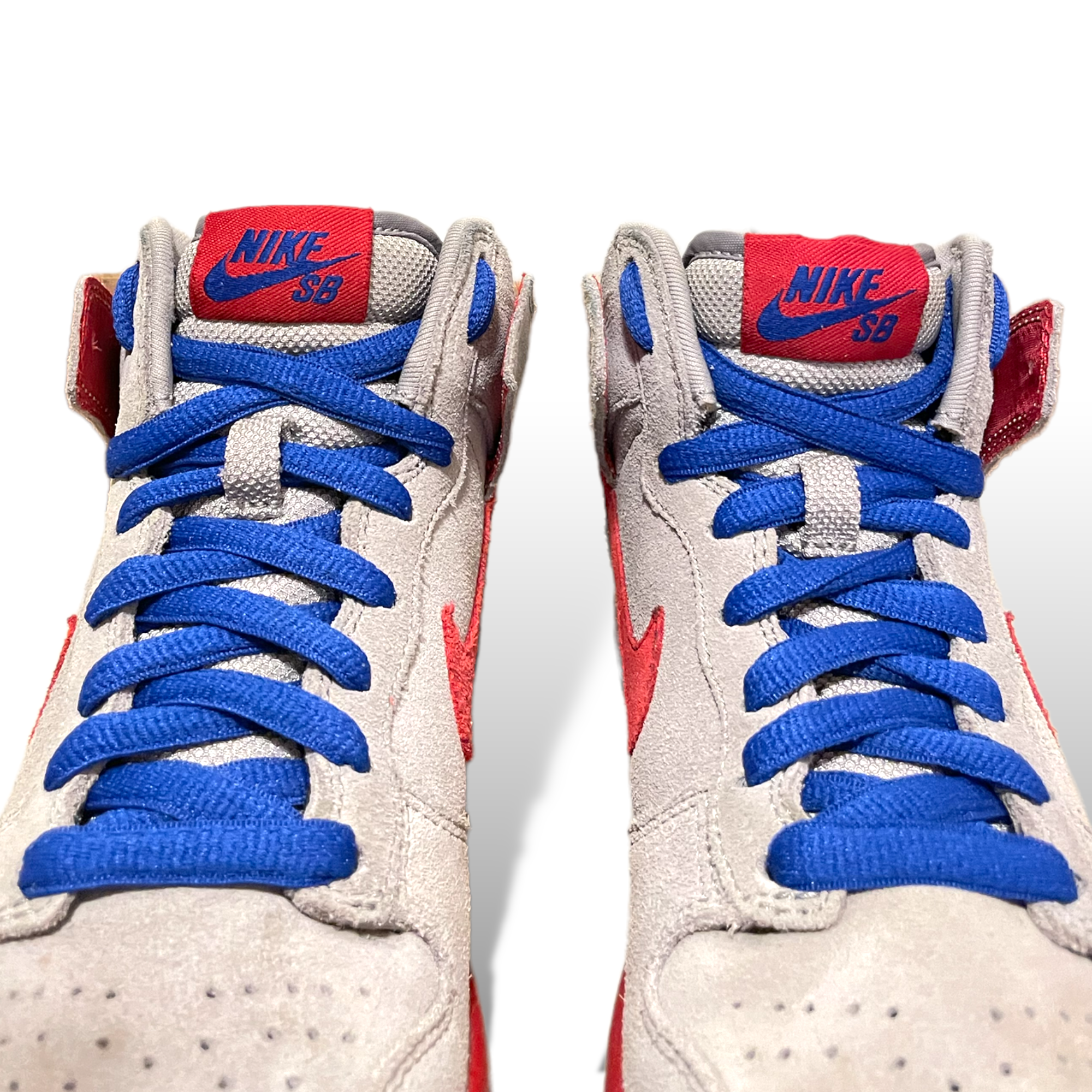 Nike SB Dunk High Medium Grey Varsity Red Old Royal