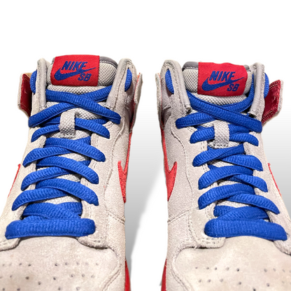Nike SB Dunk High Medium Grey Varsity Red Old Royal - photo 9 of 11