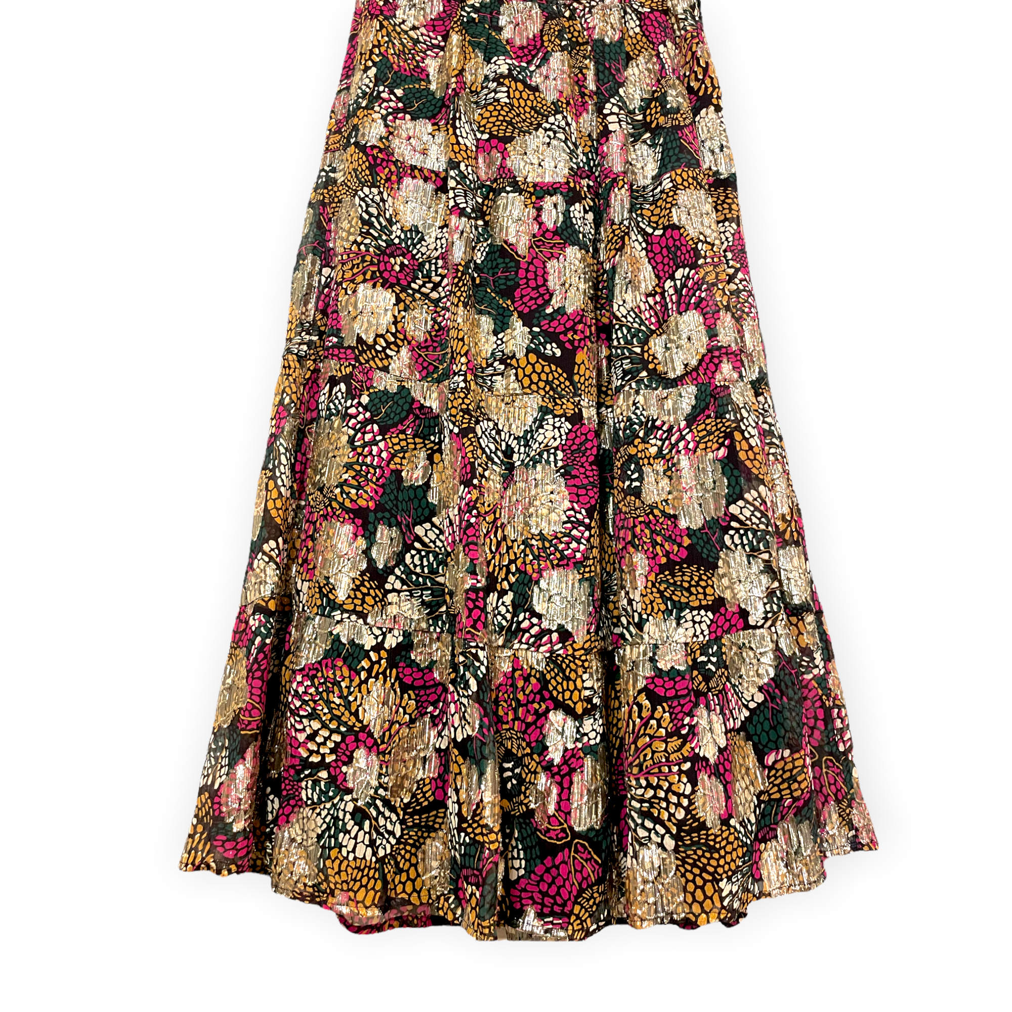 BA&SH Floral Print Midi Length Skirt |Size: XS|