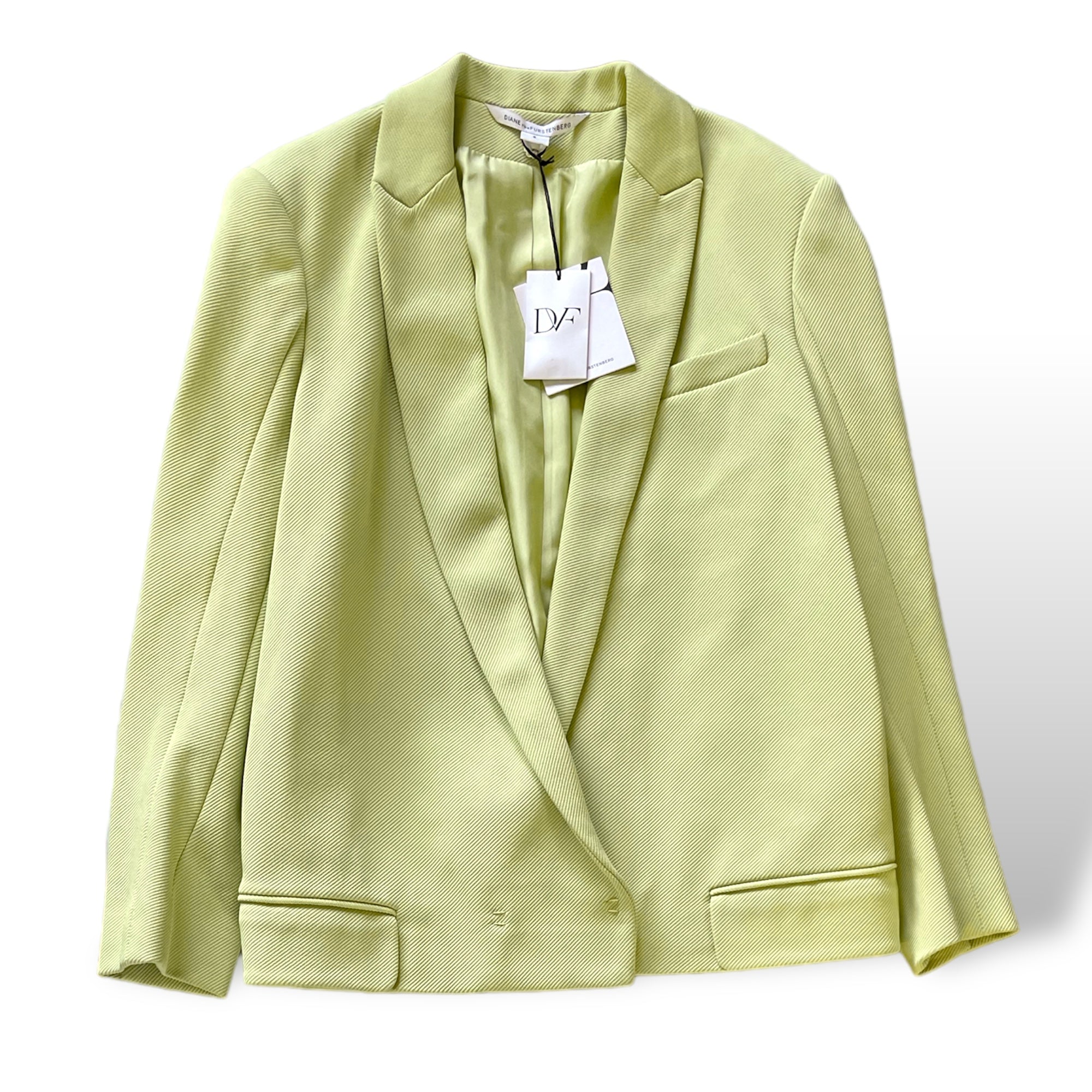 Diana Von Furstenberg Pastel Green STUNNING Jacket/Blazer  |Size: 6| NWT