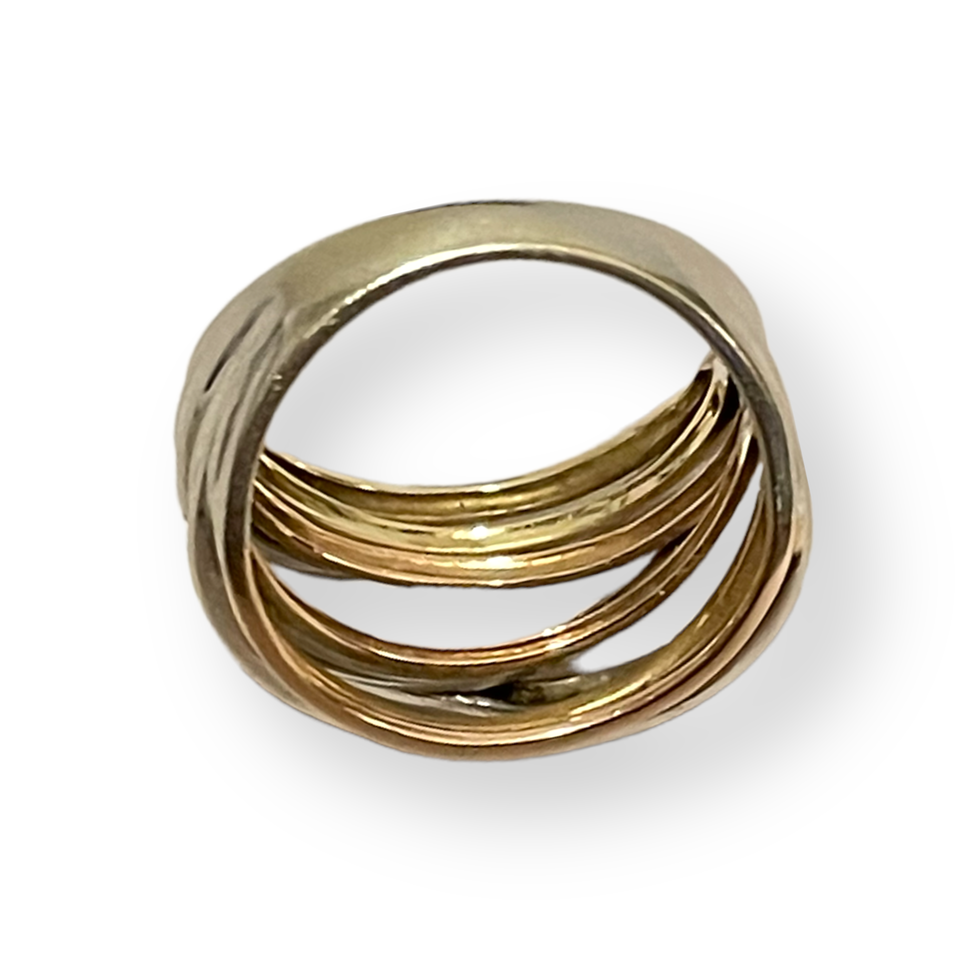 14K Gold Ring with Diamonds