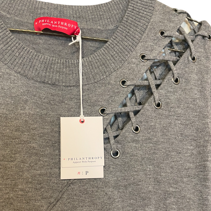 PHILANTHROPY Heather Grey Short-Sleeve Sweater Dress - photo 8 of 8
