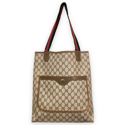 Gucci GG Supreme Sherry Line Web Vertical Tote - main product photo