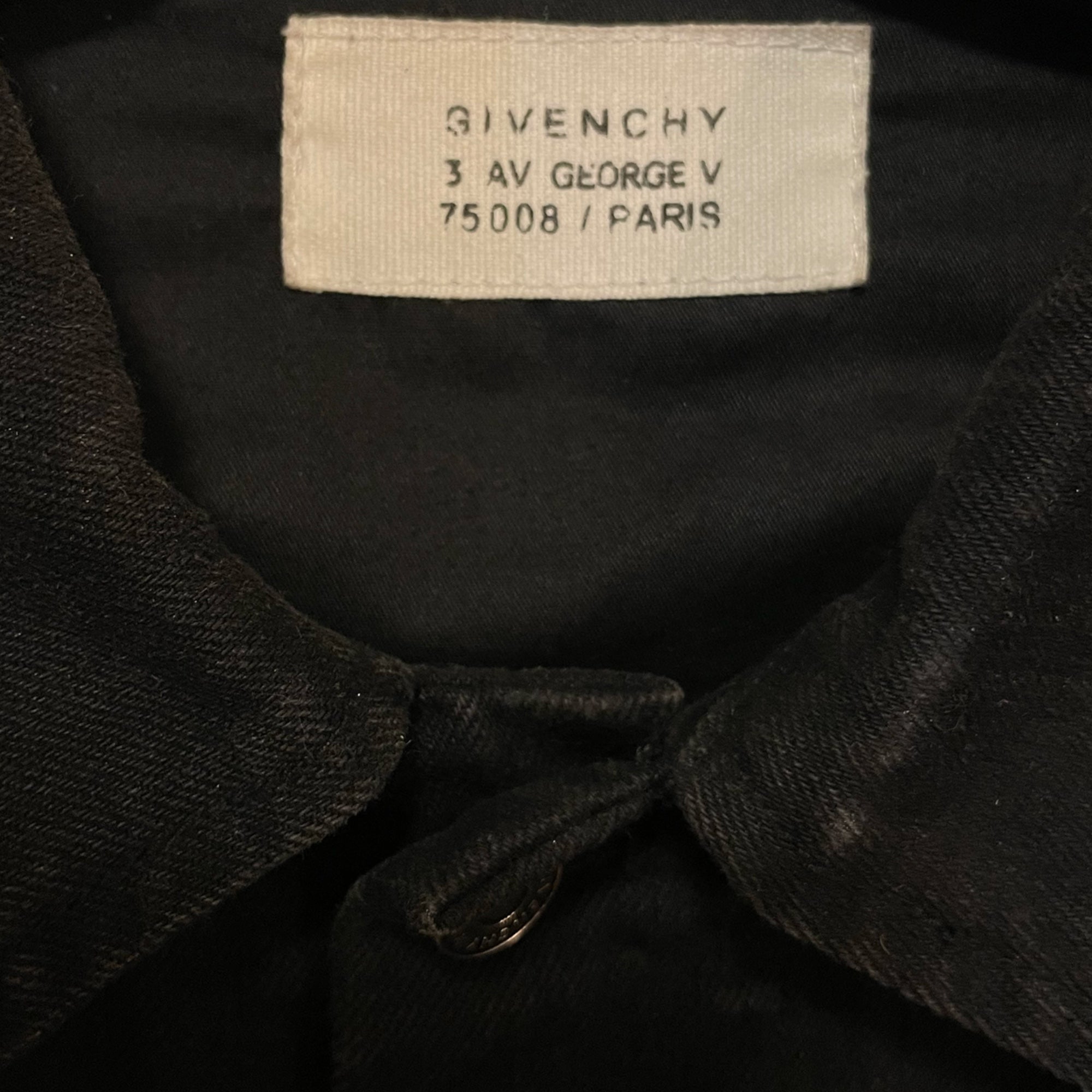 GIVENCHY Men's Denim Embroidered Logo Jacket |Size: XL| Made in Italy