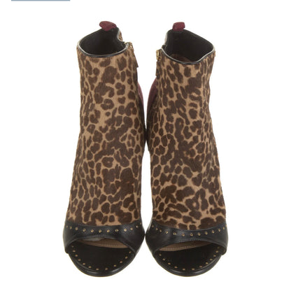 Salvatore Ferragamo Calf Hair Animal Print Ankle Booties - photo 7 of 9