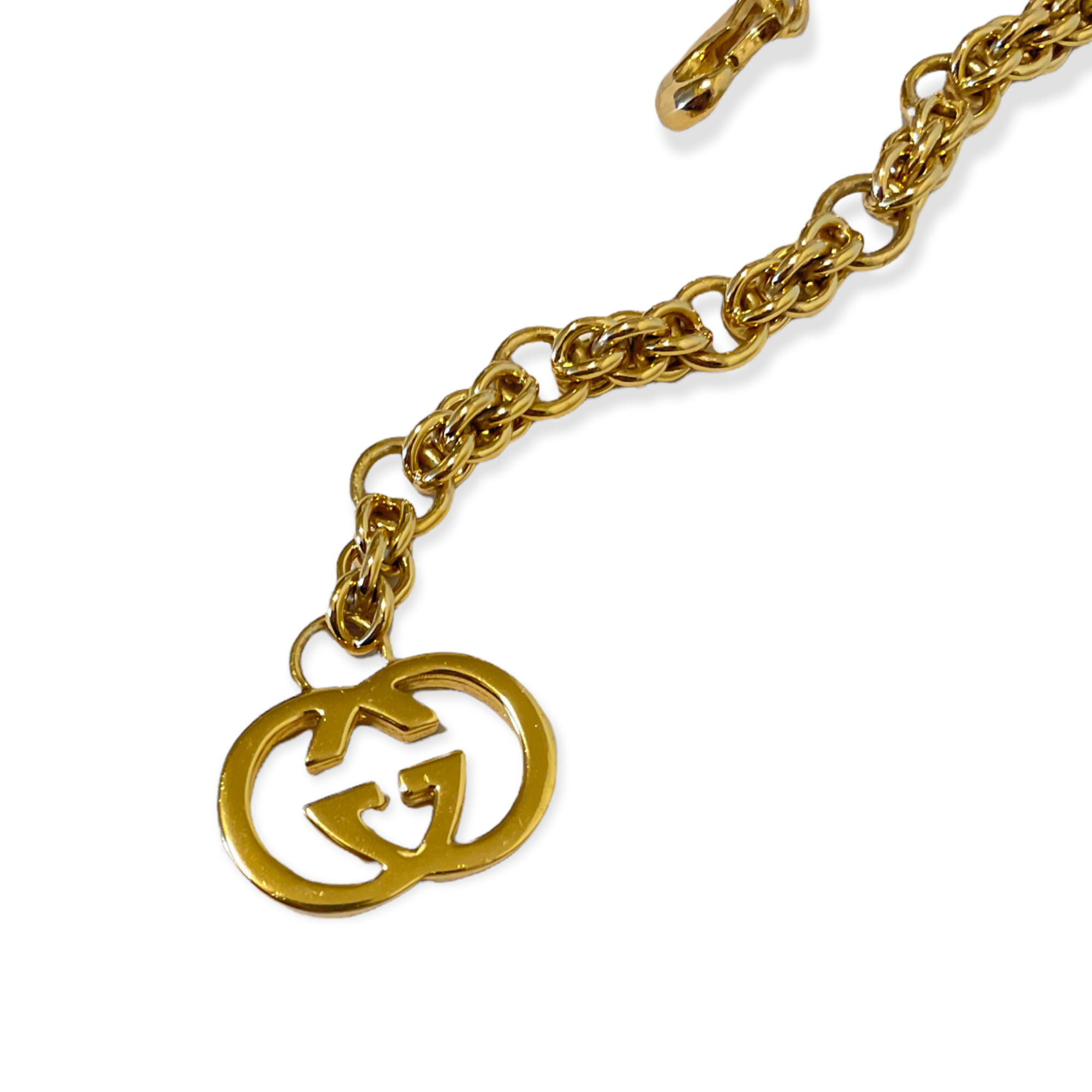 Vintage GUCCI extremely RARE Gold-Tone Metal Chainlink Belt