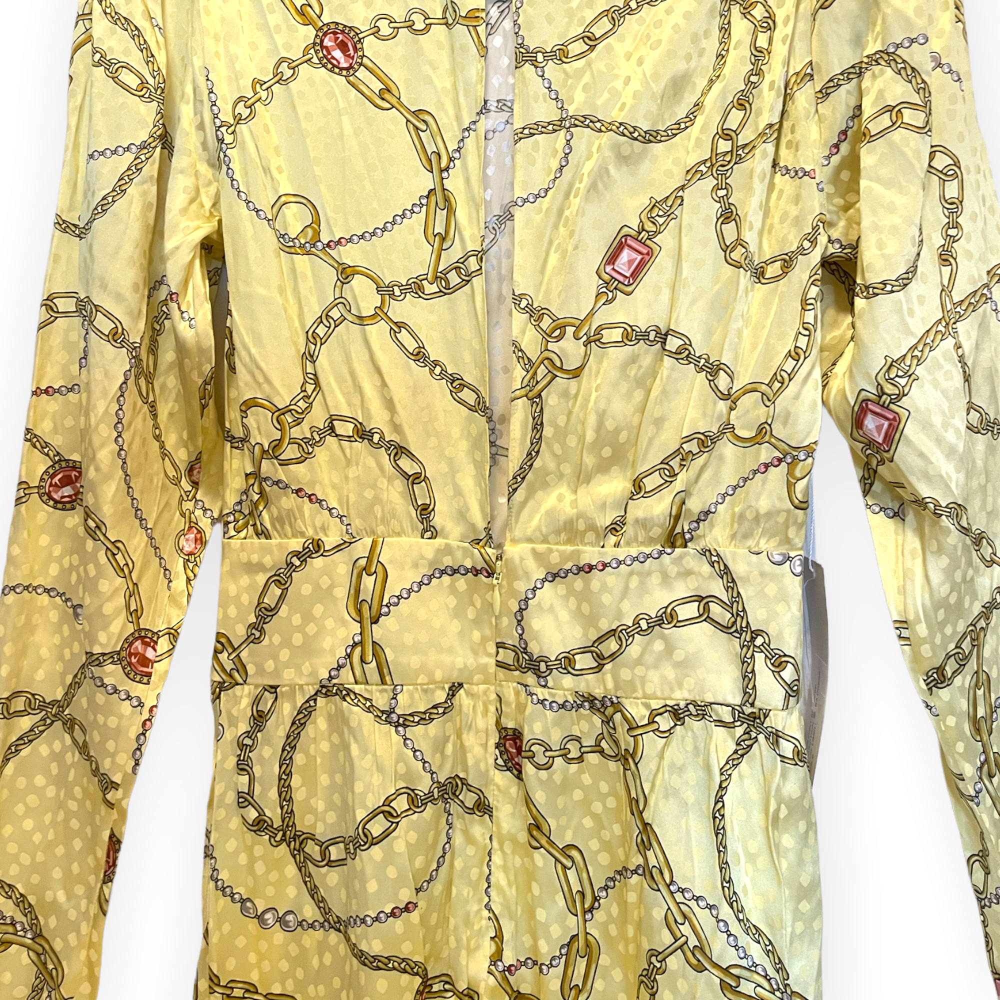 Ronny Kobo Collection Kaira Silk Midi Dress Limmul Mock Neck