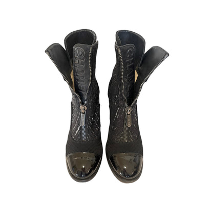 Chanel Interlocking CC Logo Booties - photo 6 of 13