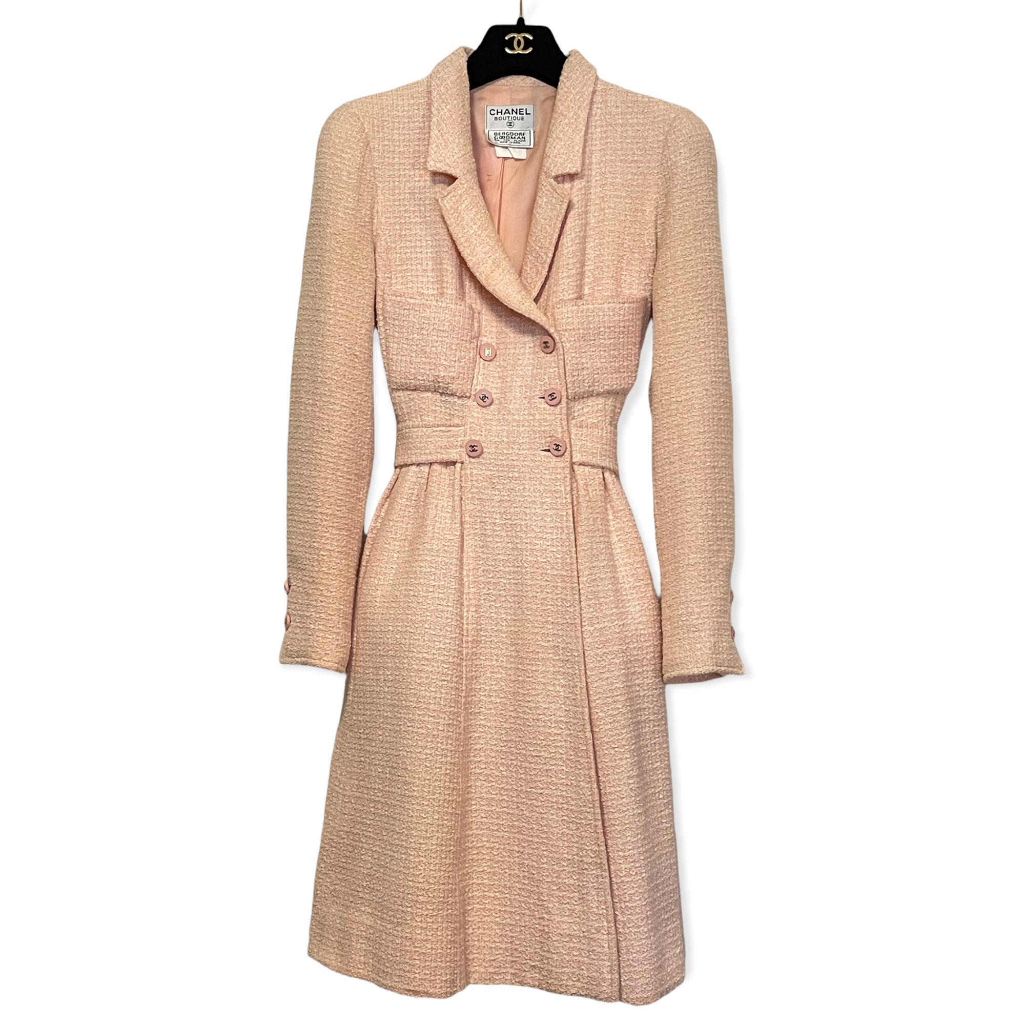 Vintage CHANEL Wool Trench Coat 96’ Spring Collection