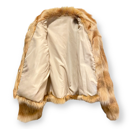 Real Fur Coat in Shades of Tan & Cognac - photo 5 of 9