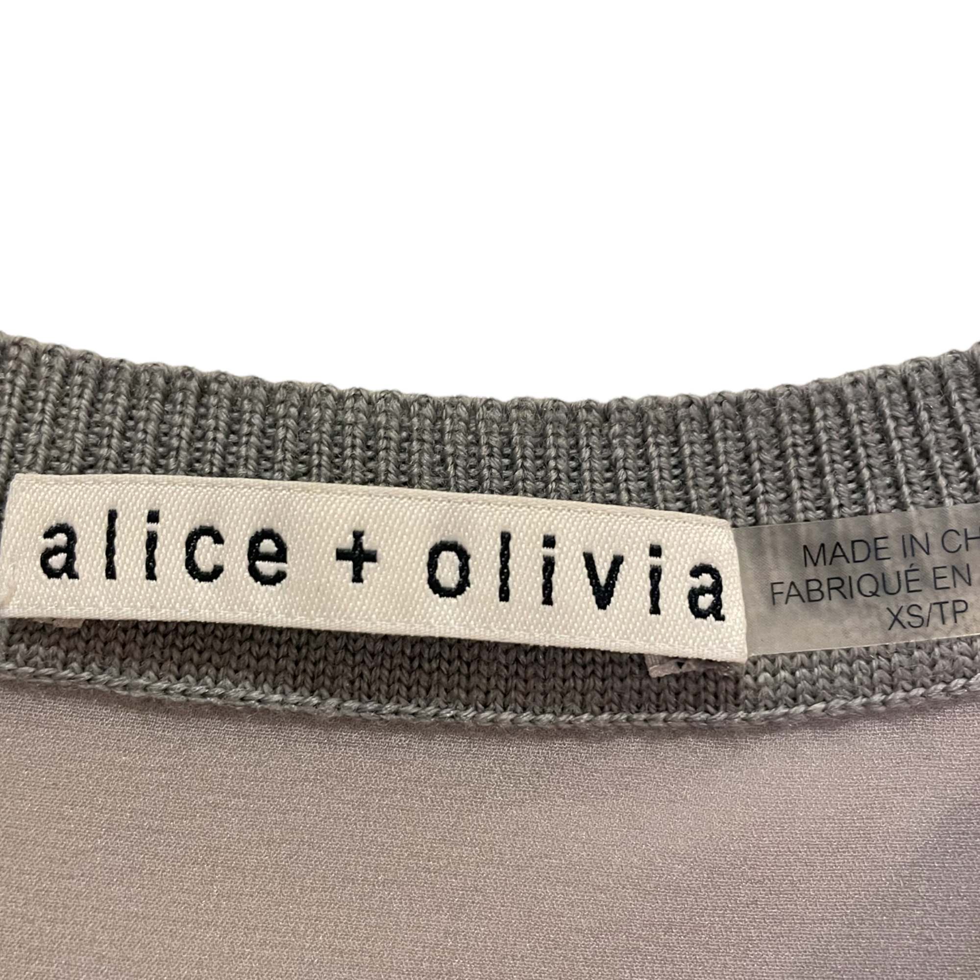 Alice + Olivia Silk T-Shirt Size XS