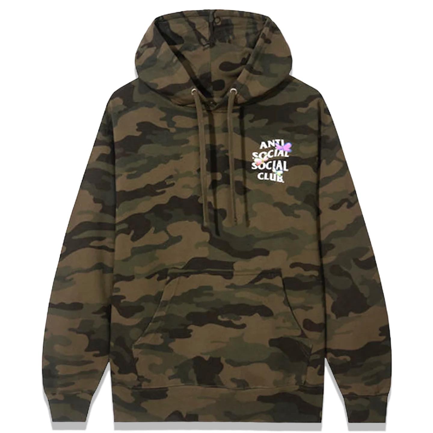 Anti Social Social Club Shell Shock Hoodie Forest Camo |M|