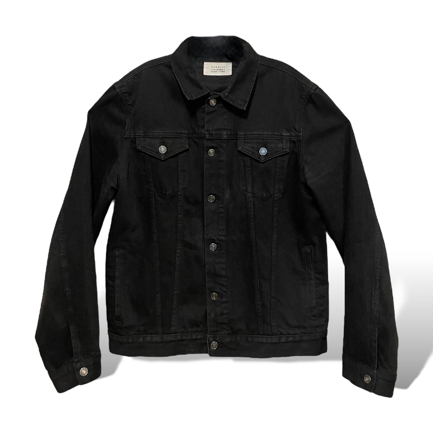GIVENCHY Men's Denim Embroidered Logo Jacket |Size: XL| Made in Italy