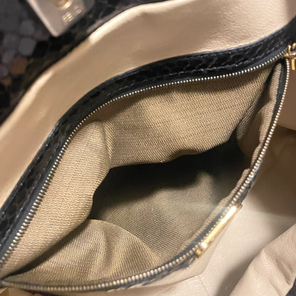 Fendi Vintage Exotic Twins Tote in Black Genuine Python - photo 5 of 17