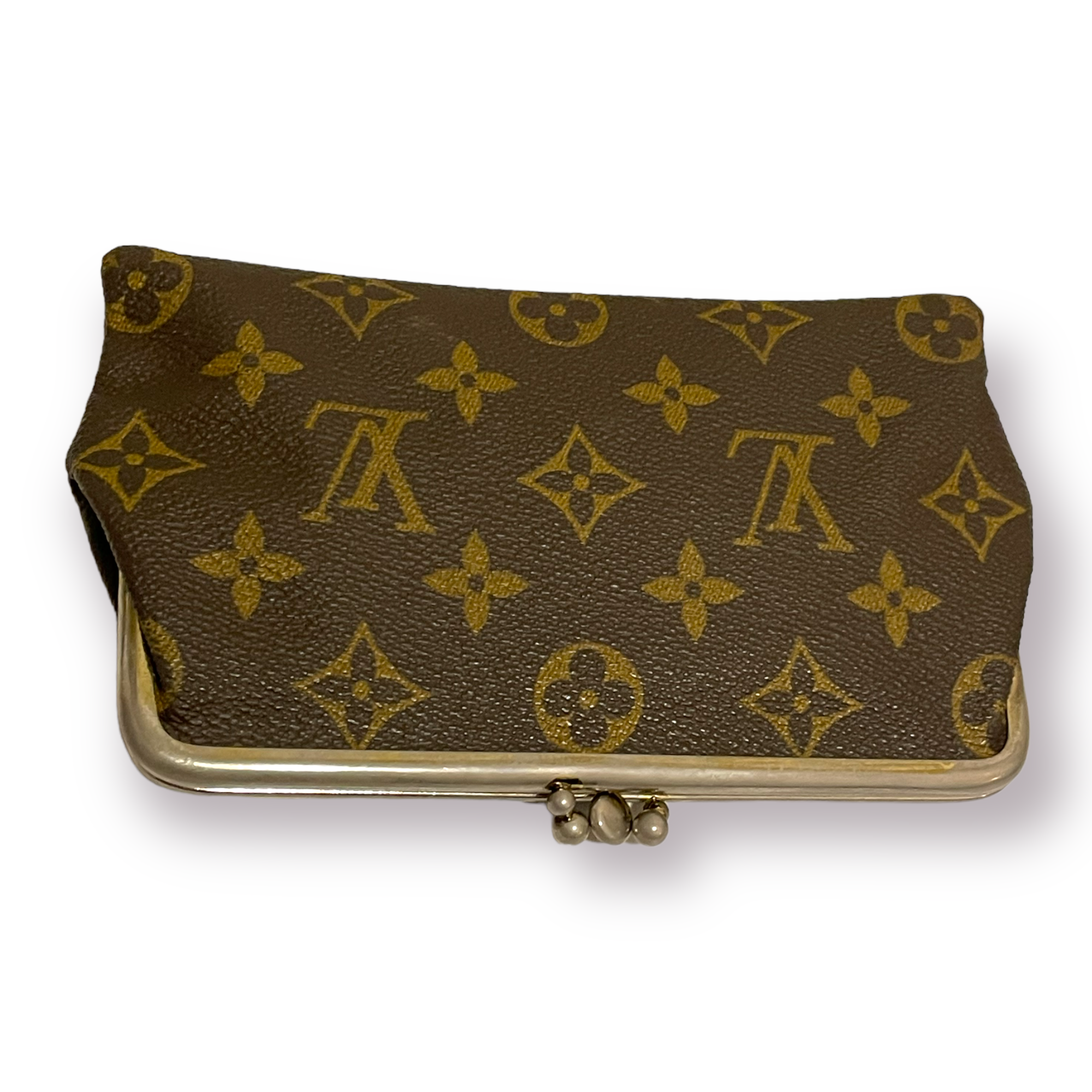 louis vuitton vintage kiss lock coin purse