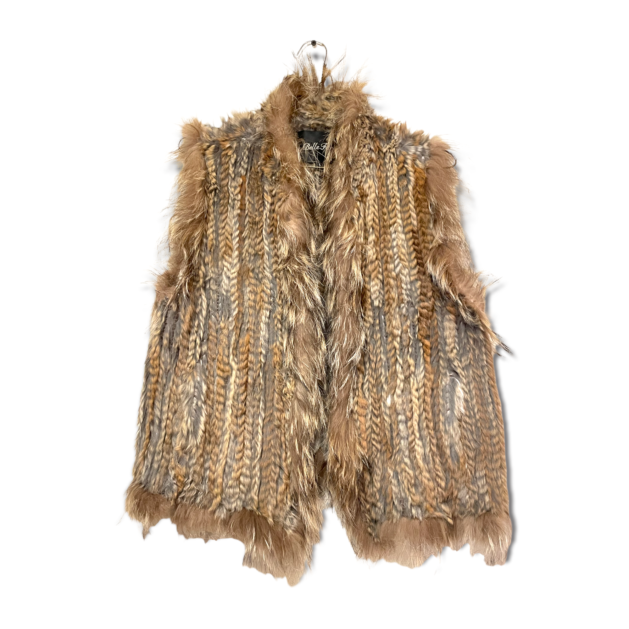 Belle fare rabbit fur vest sale